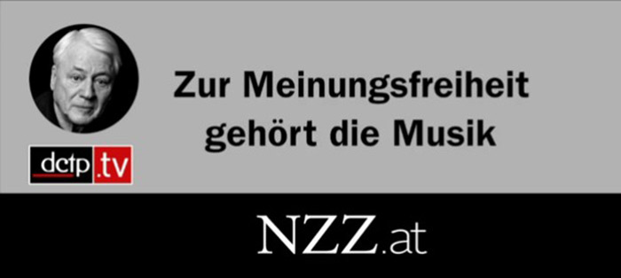 Zur Meinungsfreiheit gehört die Musik: Zum Start von NZZ.at